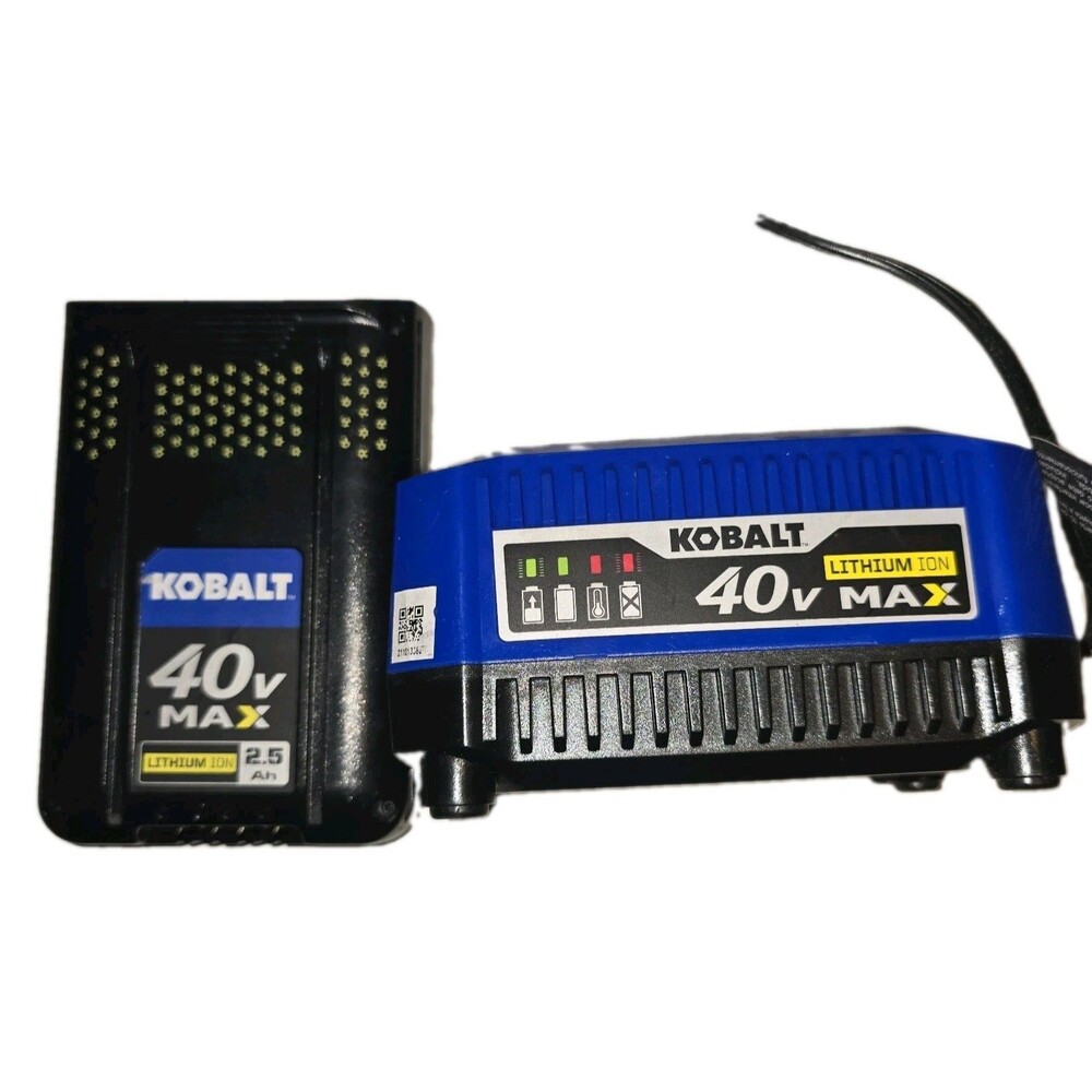 Kobalt 40V Max KB 245-06 Battery & KRC 40-06 Charger Combo